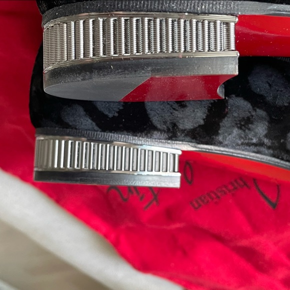 NWT⭐️CHRISTIAN LOUBOUTIN⭐️Velvet Jacquard Colonnaki Leopard Flat Loafers - Picture 6 of 7